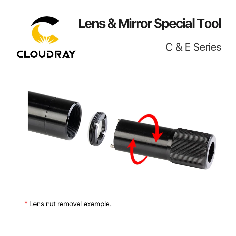 Cloudray เลนส์กระจกกำจัดและเครื่องมือสำหรับ C & E Series หลอด Nut-กำจัด