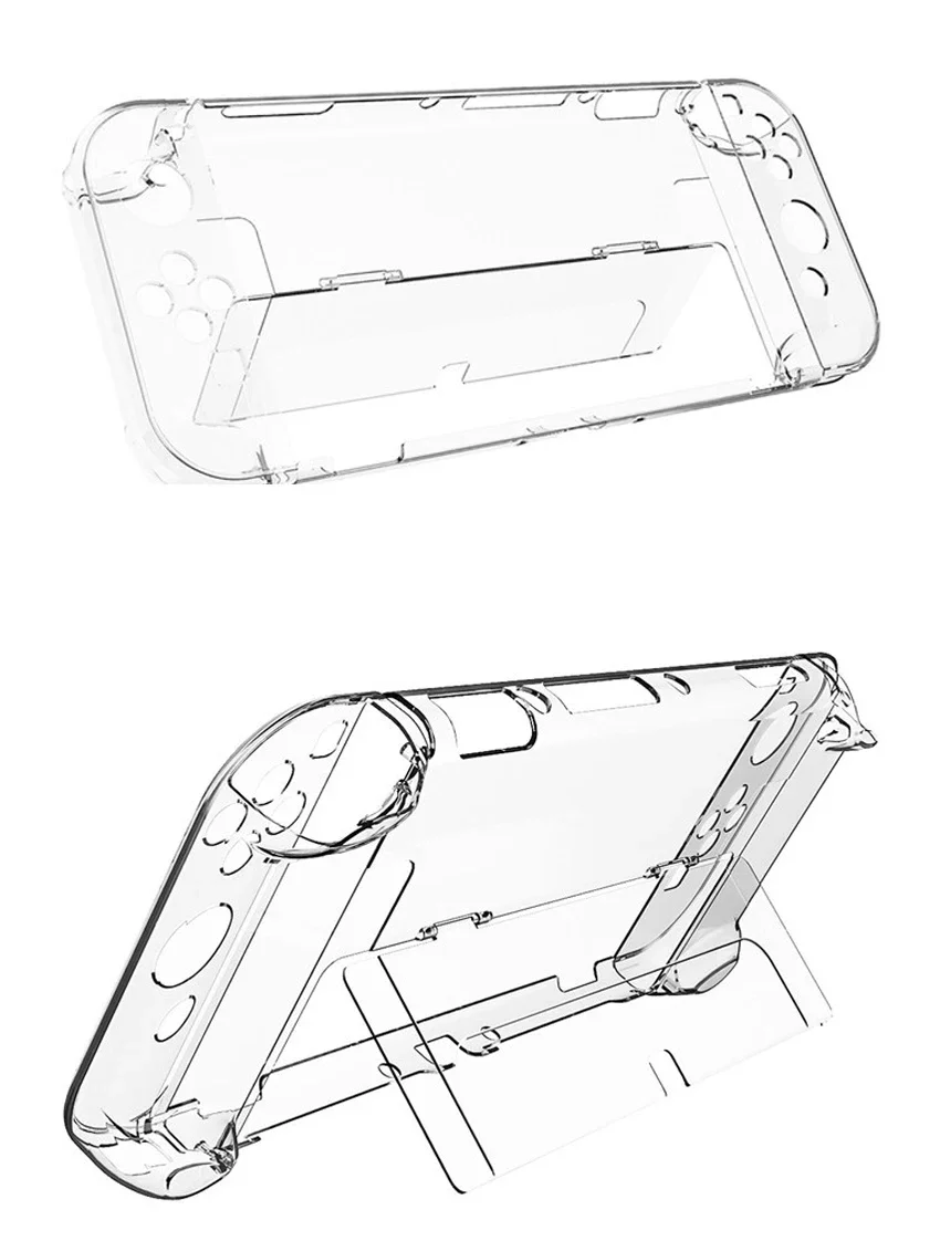 DATA FROG Crystal Shell Schutzhülle Cover Tible-Nintendo Switch OLED Konsole Schutzhülle Spielkonsole Zubehör