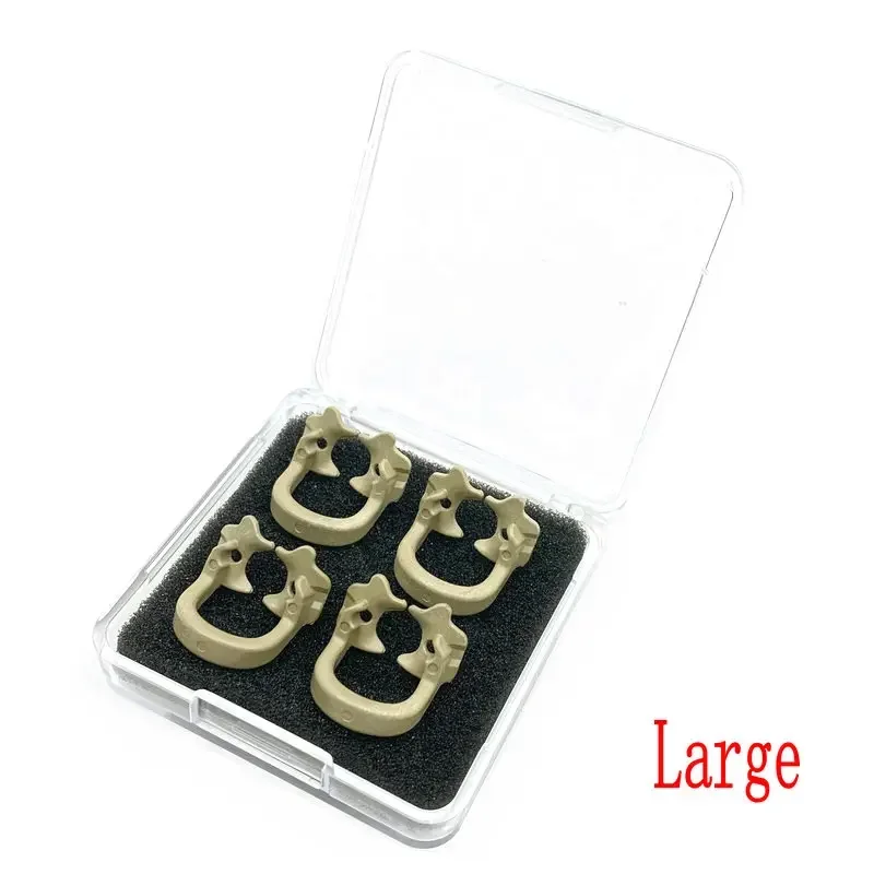 4 ชิ้น/กล่องทันตกรรม Dam Clamps Dam ยาง Barrier คลิปวัสดุเรซินเครื่องมือ Autoclavable 134 ° C สําหรับเครื่องมือทันตแพทย์