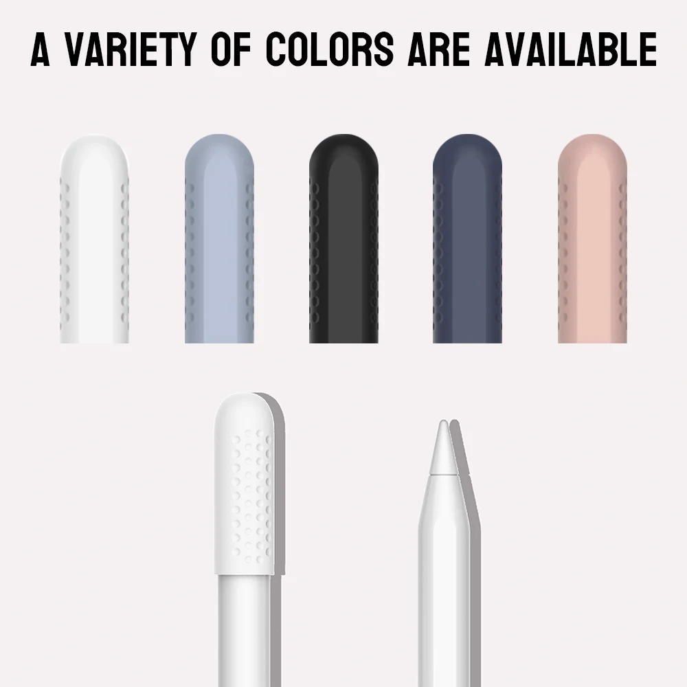 Para Apple lápiz cubierta de punta Stylus Protector de punta para iPad accesorios de lápiz táctil funda de silicona suave para aplicación estuche de lápices