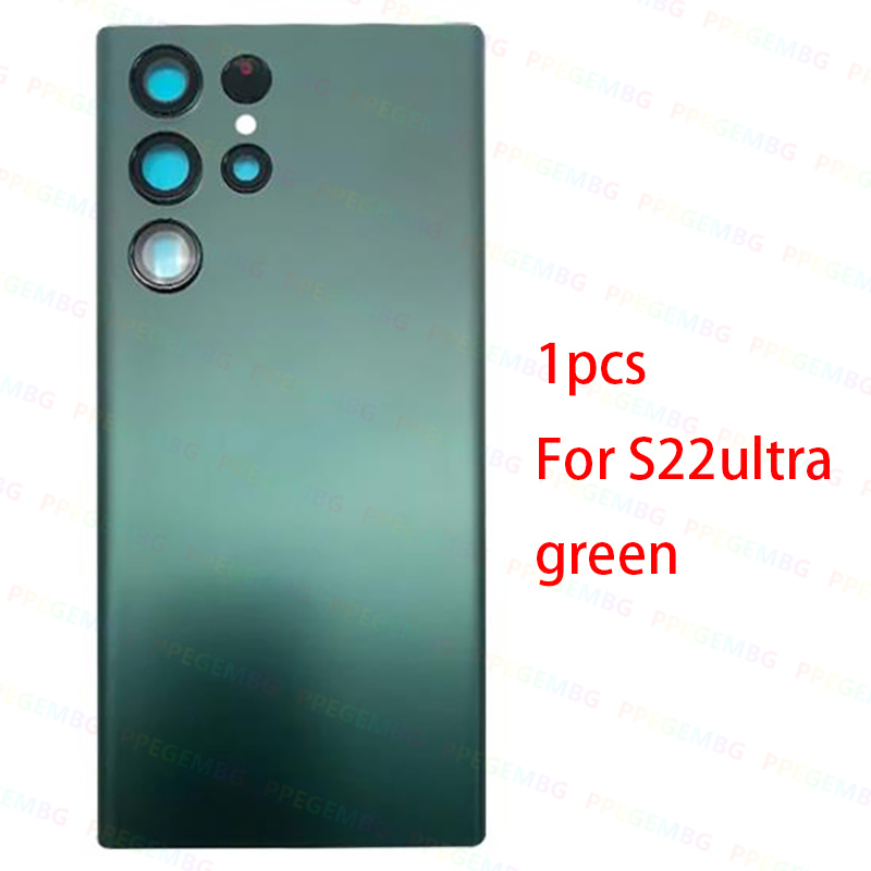 Zurück Glas Ersatz Für Samsung Galaxy S22 Ultra S908 S22 Ultra Batterie Abdeckung Hintere Tür Gehäuse Panel Fall Kamera Objektiv Teile