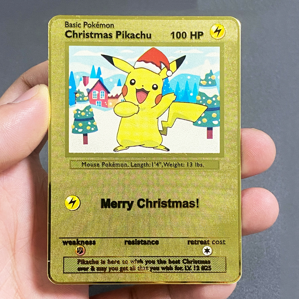 Pokemon Metallkarten Englisch Anime Pikachu Charizard Arceus Mewtwo Blastoise Vmax GX V Buchstaben Spielsammlung Karte Kinderspielzeug Geschenke