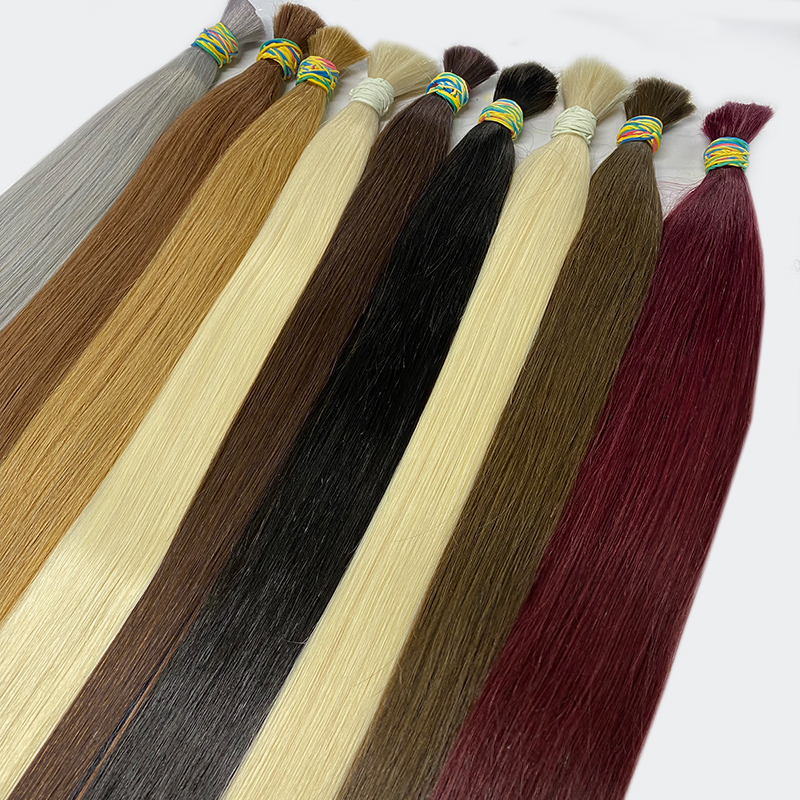 Human Hair Bulk No Weft Virgin Remy Hair Vietnamese Hair Straight Hair Bulk Real Natural Hair No Weft For Braiding Wholesale
