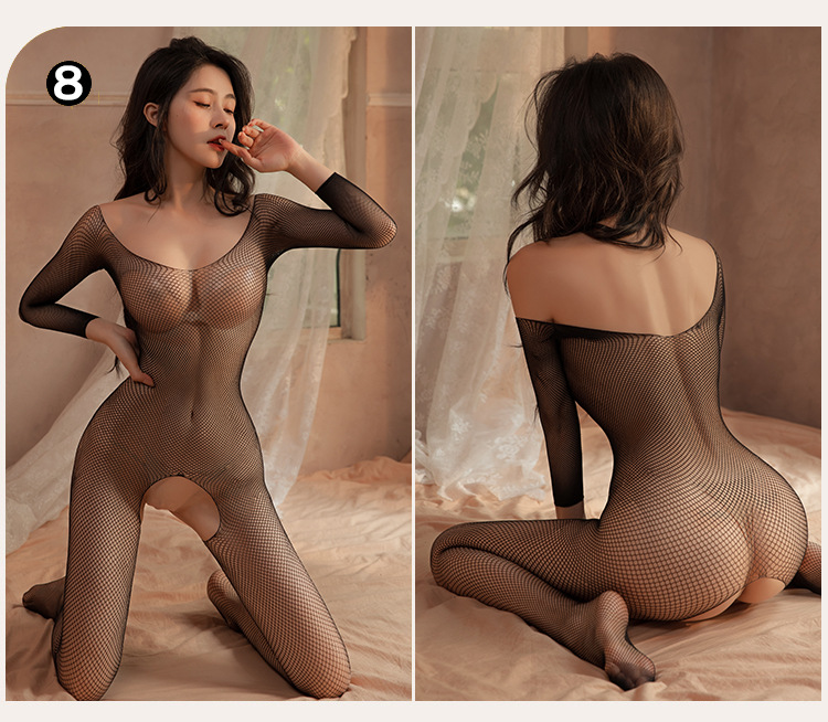 여성 섹시한 가랑이없는 에로틱 란제리 포르노 Fishnet 메쉬 바디 수트 여성 스트레치 오픈 가랑이 포르노 테디 속이 빈 Bodystockings