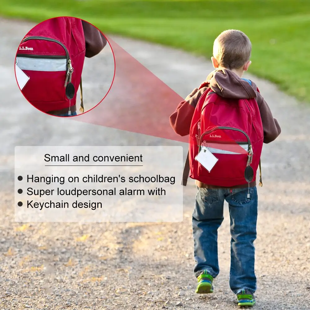 ราคาถูก Self Defense ALARM 120dB รูปไข่ผู้หญิงผู้หญิงความปลอดภัยป้องกันการแจ้งเตือนความปลอดภัยส่วนบุคคล Scream Loud พวงกุญแจปลุกฉุกเฉิน
