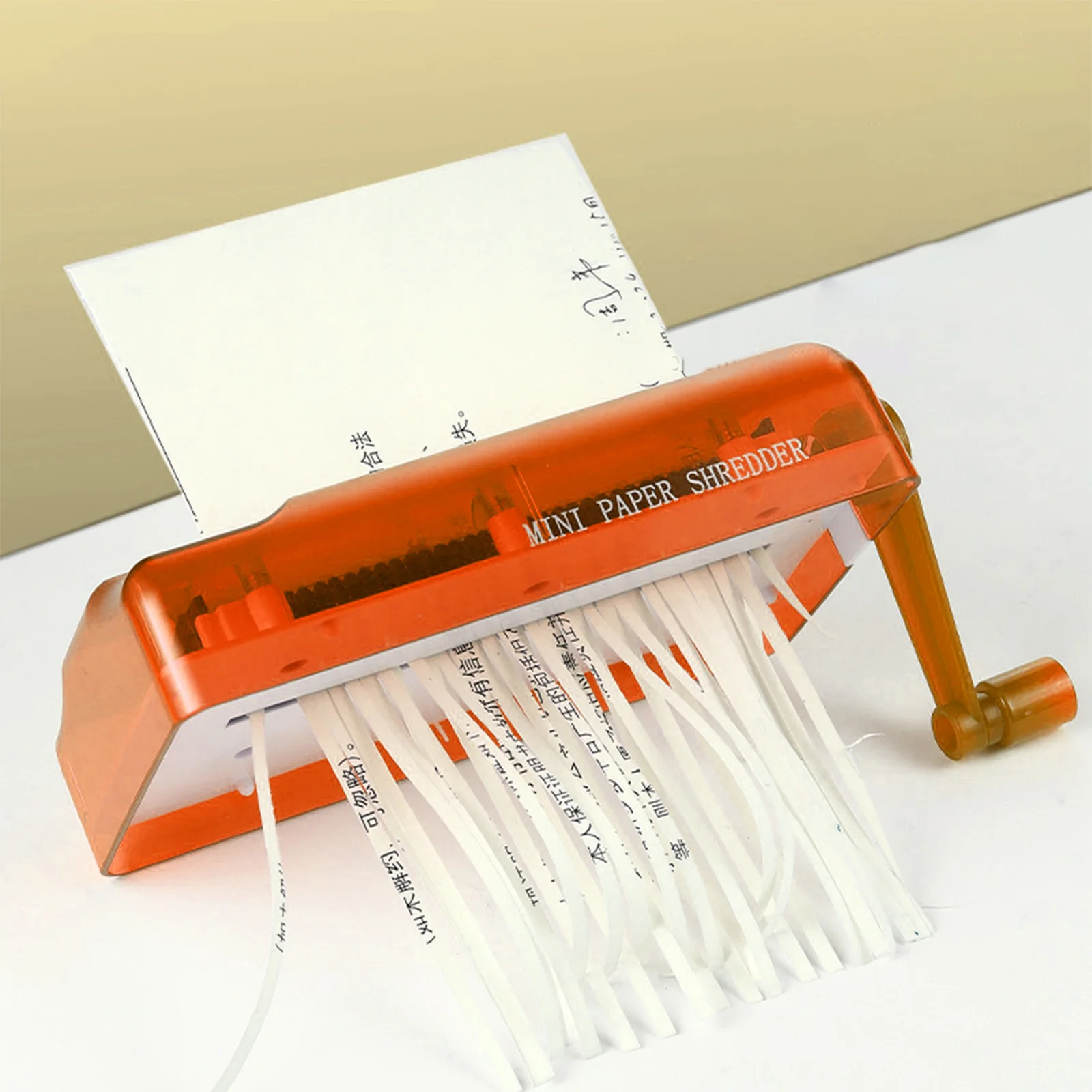 Mini trituradora de papel A4, herramienta de corte de documentos, trituradora de mano