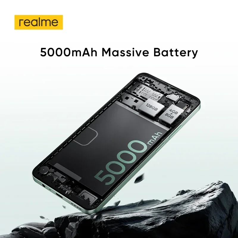 [New] realme Note 60x Smartphone Russian Version 6.74'' 90Hz Display 5000mAh Battery IP54 Powerful Octa-core Chipset 3GB+64GB
