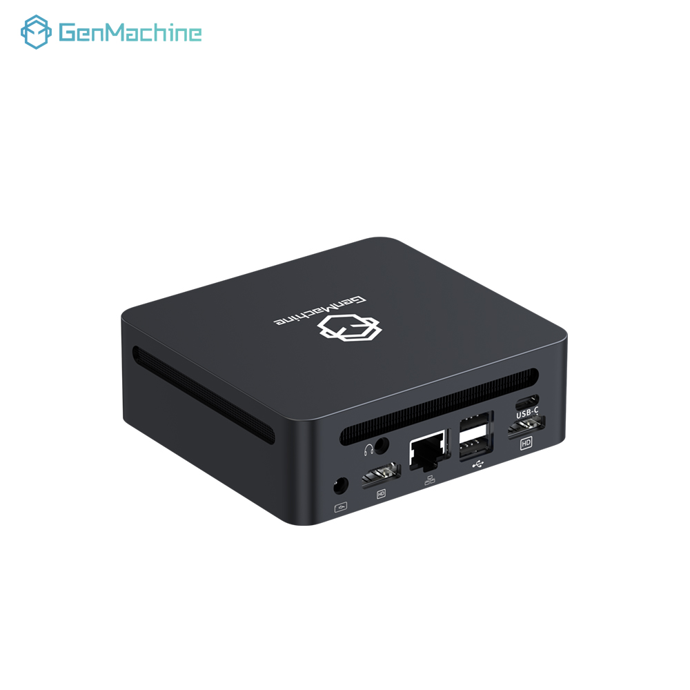 GenMachine AMD Ryzen 7 7840U Mini PC 5,1 GHz 28W 8 núcleos 16 hilos Windows 11 DDR5 24G 6400Mhz 2,5G LAN USB4 WIFI6 Mini Pc Gaming