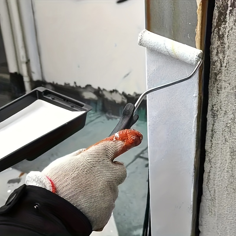 10ชิ้นขนแปรงหนาแน่น kuas rol Cat ลูกกลิ้งทาสียางสำหรับทาสีผนัง, ตู้, ประตู, รั้ว