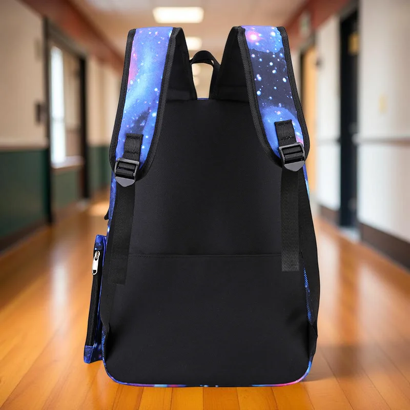 Set di zaini durevoli Stitch, zaino per studenti di grande capacità con borsa a tracolla e astuccio, ideale per giovani, materiale scolastico