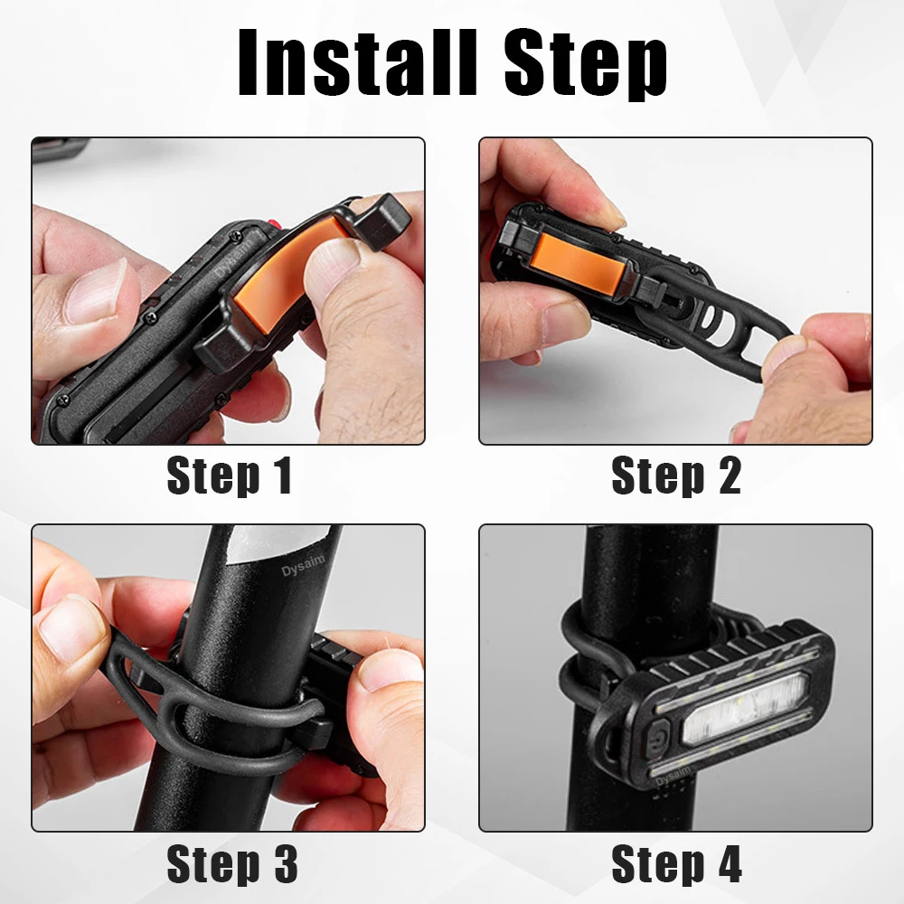 USB Rechargeable LED Flashlight - Compact Keychain Light, Portable Work Light for Camping, Hiking & Emergency Use
