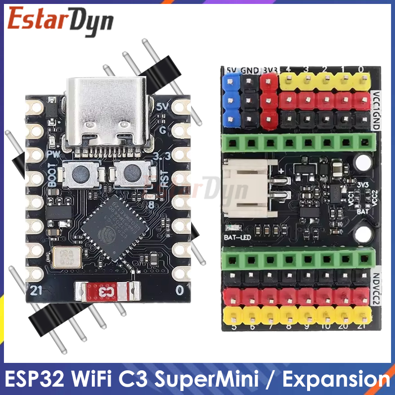 ESP32-C3 MINI Placa de desarrollo ESP32 SuperMini Placa de desarrollo ESP32-C3 Placa de desarrollo WiFi Bluetooth Placa de expansión