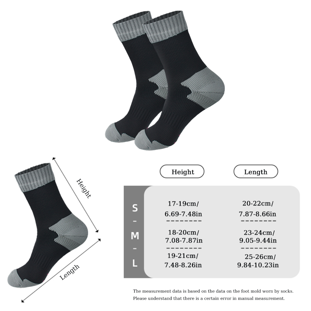 Calcetines impermeables deportes al aire libre senderismo vadear Camping Trekking invierno esquí calcetín cálido transpirable calcetines impermeables