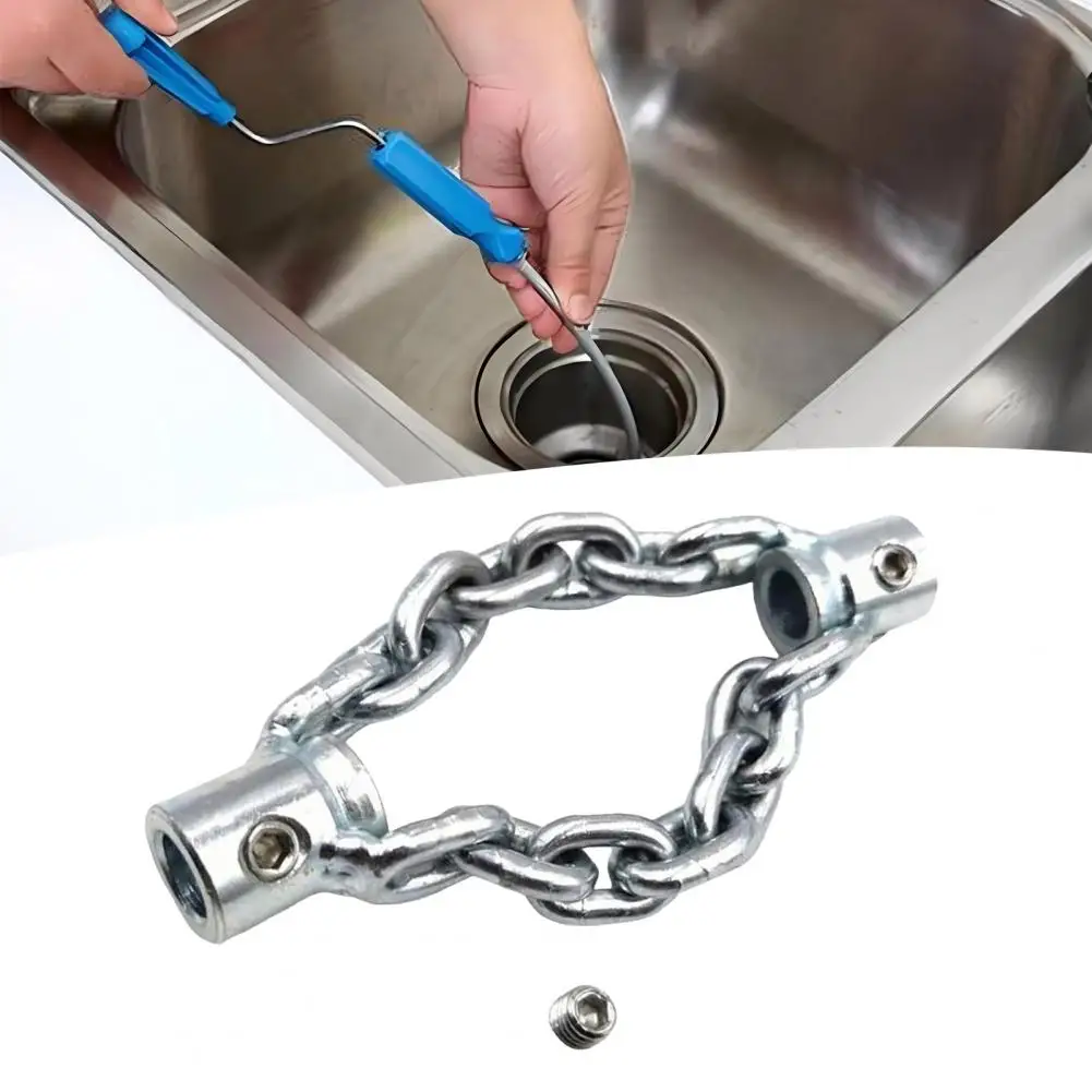Quick Pipe Unclogger Chain Professional Flex-shaft Sewer Descaling Chain Rotary Cable Dredge Tool for Pvc Pipe Maintenance