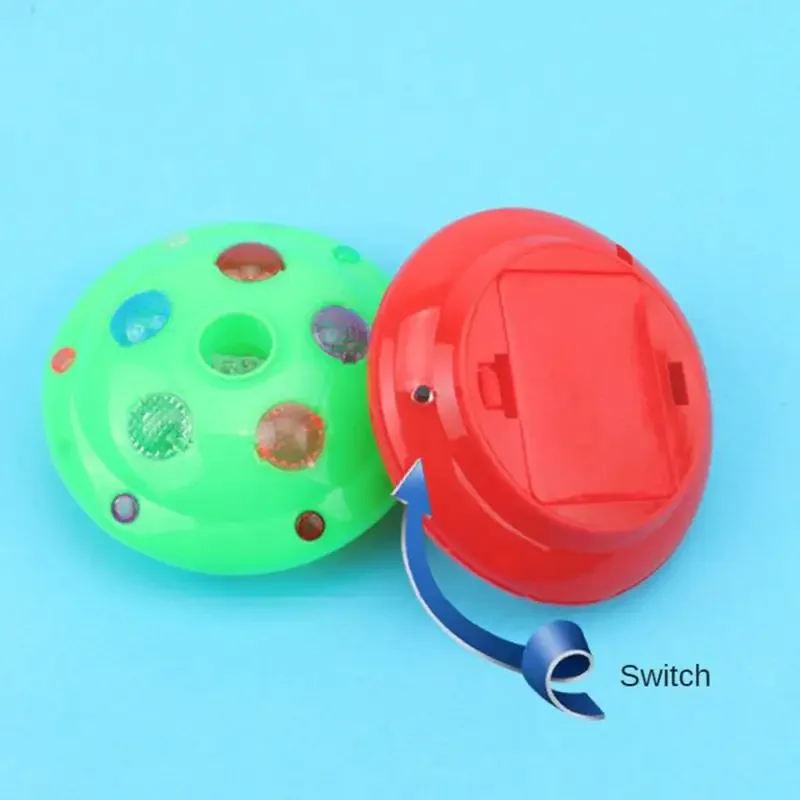 Luz nocturna intermitente Led de siete colores, práctica lámpara Led Abs para mayores de 3 años, batería no incluida, luz nocturna duradera, 1 ud.