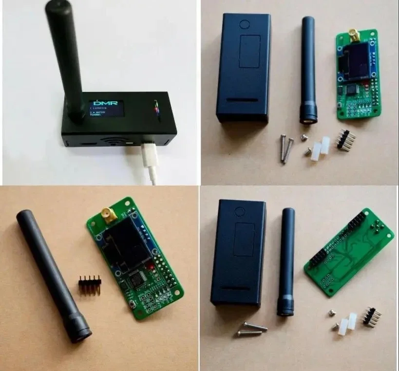 점보스팟 UHF VHF UV MMDVM 핫스팟, P25 DMR YSF DSTAR NXDN 라즈베리 파이 제로 3B, OLED, 금속 케이스, 안테나, 최신