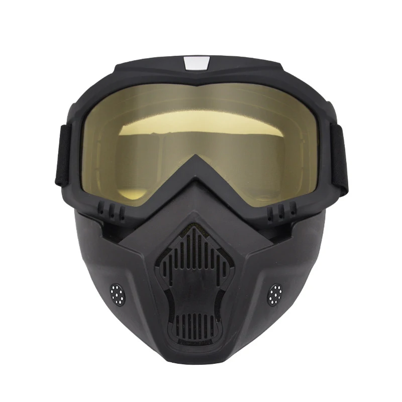 Antivento Dirt Bike Occhiali da moto Maschera Anti-impatto Paintball Gioco di guerra Motocross Caccia Maschera da ciclismo