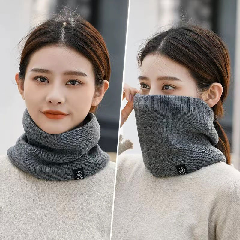 Mode dames gebreide sjaal effen cashmer als winter snood sjaals Lady warm wollen bont dik unisex heren nek sjaals ring