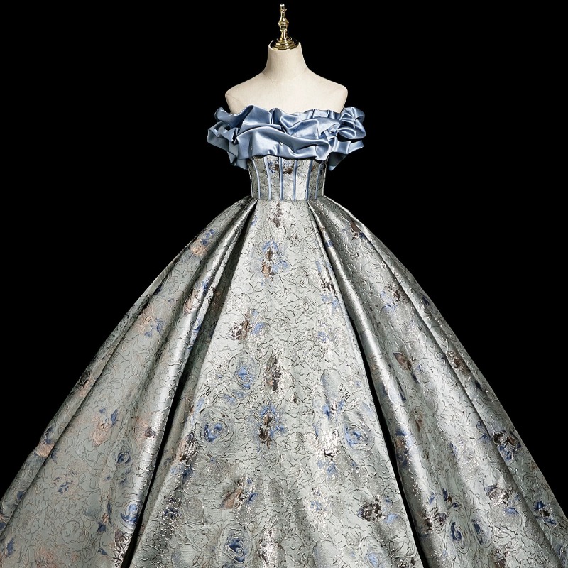 Satijnen avondjurk 2025, nieuwe één-schouder volwassen ceremonie, verjaardag, afstuderen, kunstexamen, gastheer, pianospel, jurk, vrouwelijk