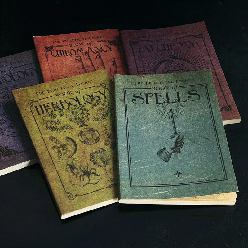 Libro encantado, libro de texto de herbismo, libro de astrología, álbum de recortes Vintage, diario, registro de hechizos, libro de hechizos, regalo para niños