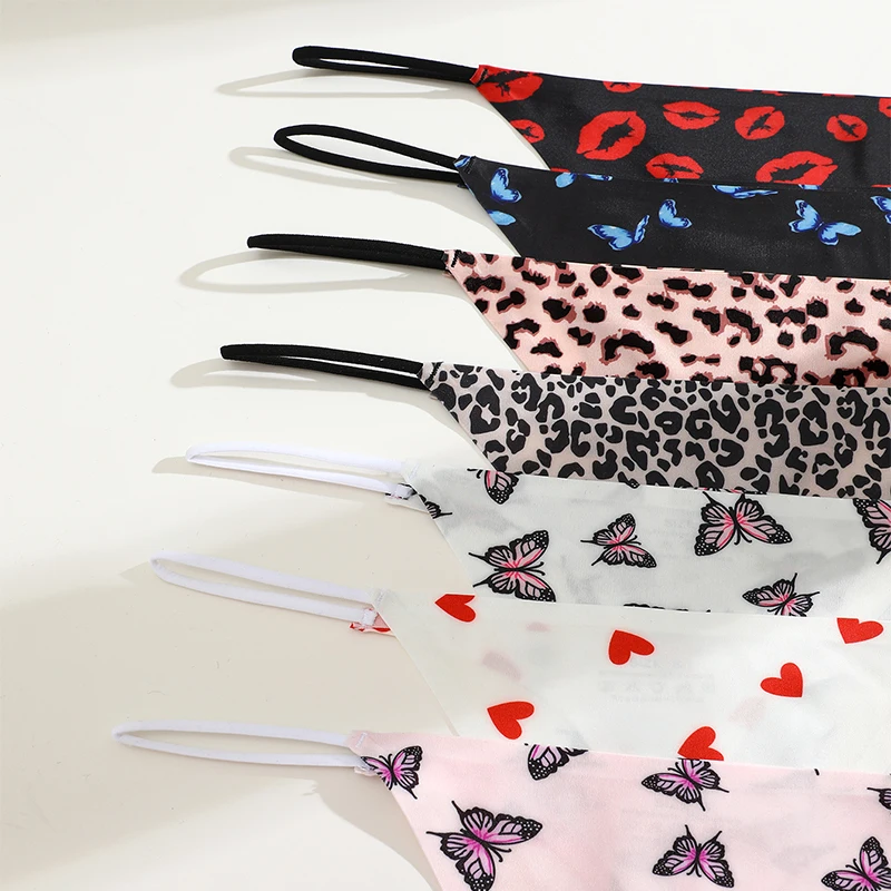 FINETOO 4PCS Seamless Thong ผู้หญิงสายบางต่ําเอวความยืดหยุ่นสูงกางเกงเซ็กซี่ชุดชั้นในกางเกงสุภาพสตรี T-Back สบาย