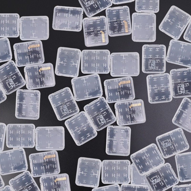 10-1Pcs Schutz Halter Micro Box für SD SDHC TF MS Speicher Karte Lagerung Fall Box Kunststoff Mini klar Schutzhülle Lagerung Abdeckungen
