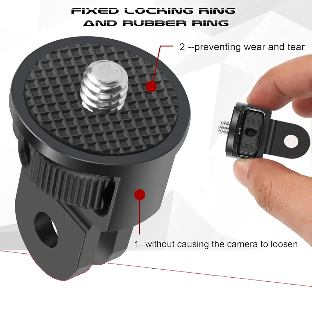 Aluminum Tripod Mount Adapter Conversion For GoPro Hero 13 12 11 10 9 Insta360 X2 X3 X4 X5 DJI Osmo Action Camera Accessories