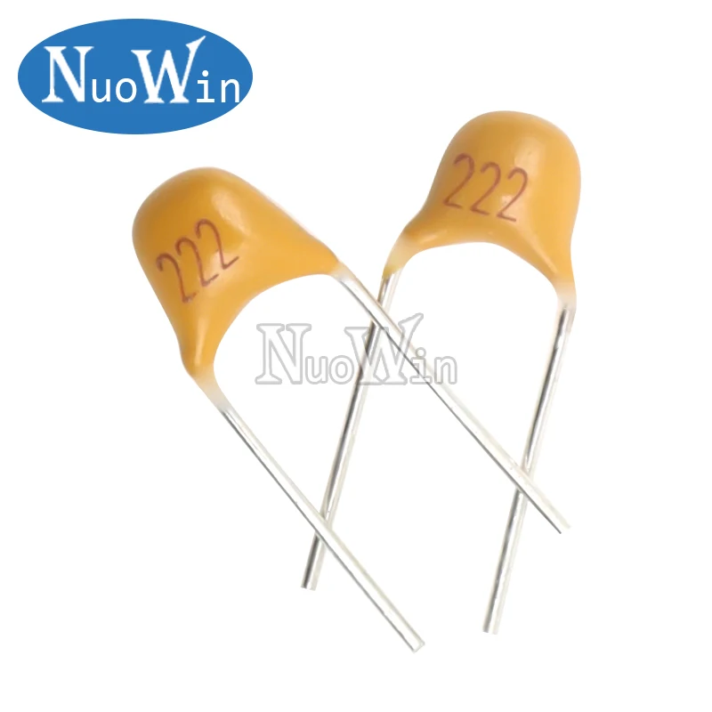 Condensador cerámico monolítico de 100 piezas MLCC, 10PF 22PF 100PF 1NF 2.2NF 4.7NF 10NF 22NF 100NF 0,1 UF 1UF 2,2 UF 10UF 50V P = 5,08mm