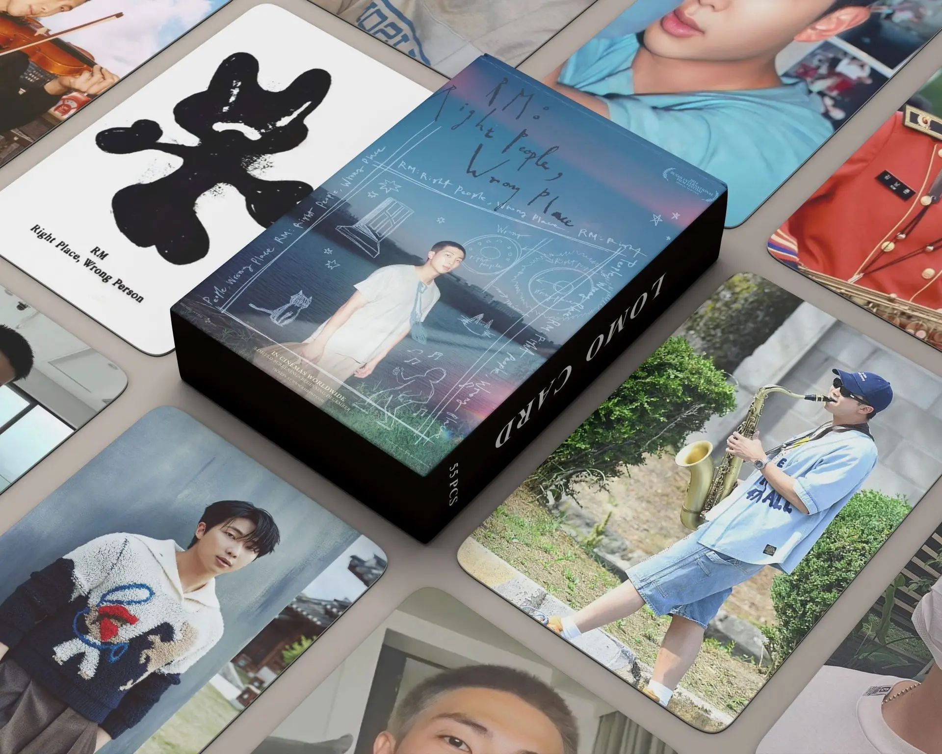 55Pcs/Set Kpop Star Card Lomo Card RM Photo Print Pictures Photocard Fans Collection Postcards Gifts