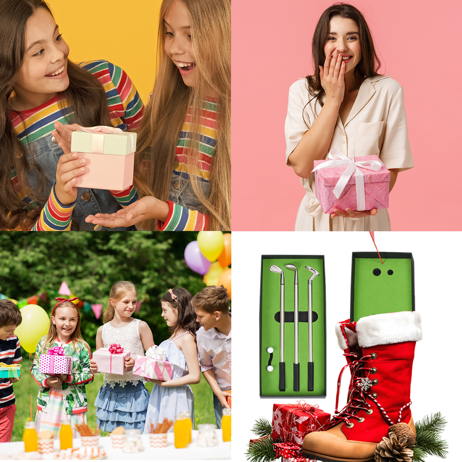 มินิกอล์ฟคลับพัตเตอร์ปากกาลูกลื่นปากกากอล์ฟเกมของขวัญสนุกตกแต่งตารางอุปกรณ์โรงเรียนและอุปกรณ์กอล์ฟ Combo