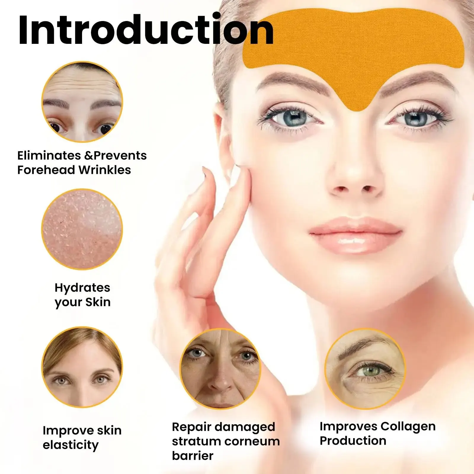 【Vendas quentes】10pcsWrinkle Patch Face Wrinkle Patch Lift Face Firmando Pele Droop Lei Boca Wrinkle Cheek Patch