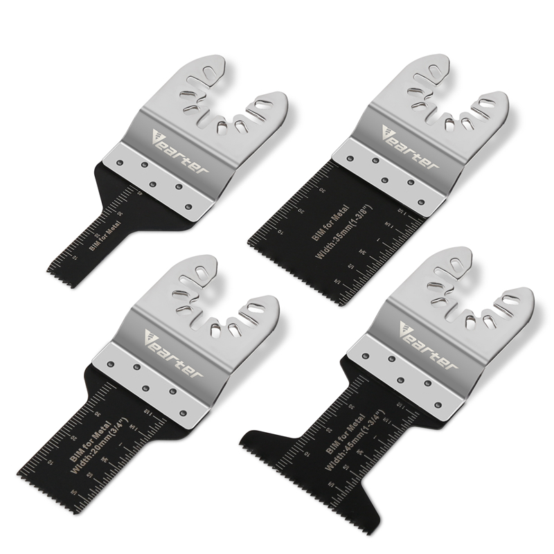 Vearter 4 шт. 10/20/35/45 мм биметаллический Осциллирующий Инструмент пильные диски для металла дерева железа гвозди гипсокартона резки