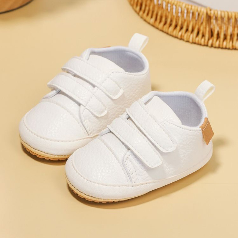 A Pair of Classic Soft and Comfortable Rubber Soled Anti Slip Baby Sports Shoes