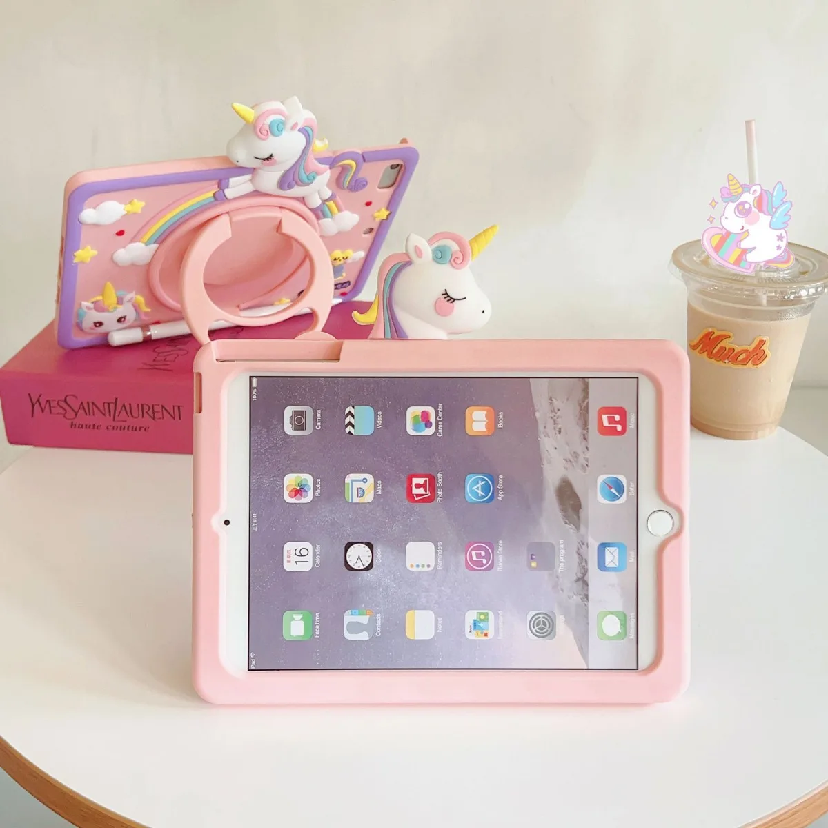 Funda para niños para Samsung Galaxy Tab A9 8,7 pulgadas X110 A9 Plus 11 pulgadas X210 funda para tableta Tab A7 Lite T220 A8 X200 funda con soporte de dibujos animados 3D