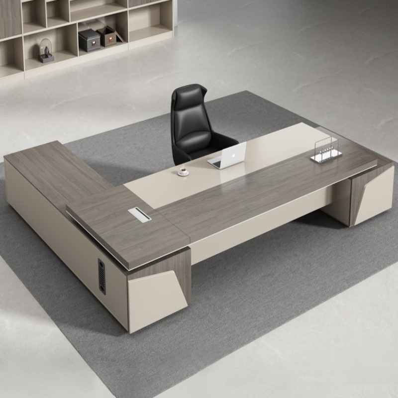 Mesa de armazenamento chefe moderna, acessórios de luxo, armário de trabalho, conferência, recepção, jogos, designer, móveis de escritório