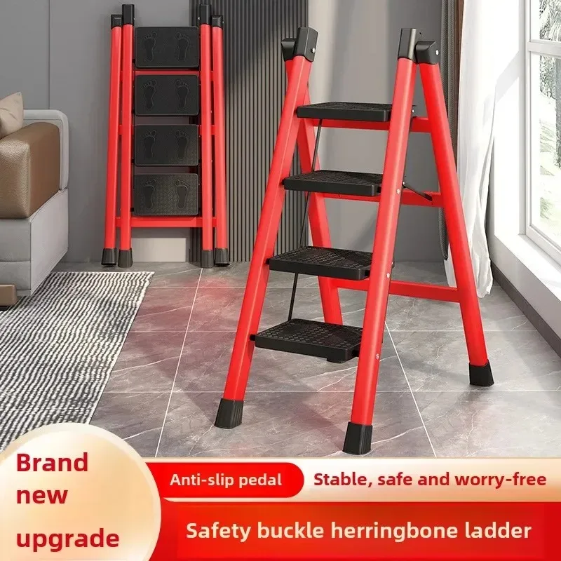 Folding , Zigzag Ladder, Engineering Ladder, Portable Ladder, Multifunctional Small Staircase, Thickened Ladder Stool