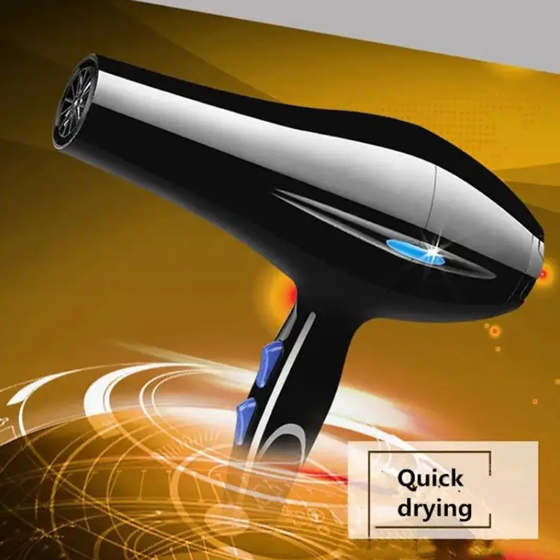 Secador de cabelo de íon negativo, temperatura constante, cuidados com os cabelos sem machucar o cabelo, leve e portátil, essencial para casa e viagens