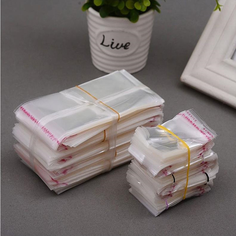Opp Transparent Seal, Cellophane, Self-adhesive, Plastic, Jewelry, Cellophane, Candy, Cookies, Gift Wrap, Non-porous Bag