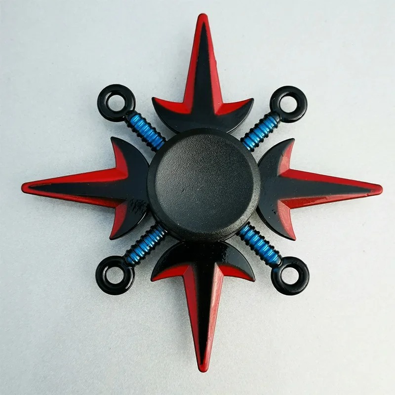 Creatieve Fidget Spinner Tri Spinner Zinklegering Ninja Shuriken Sharingan Hand Spinner Vinger Stress Reliever Speelgoed Voor Kinderen
