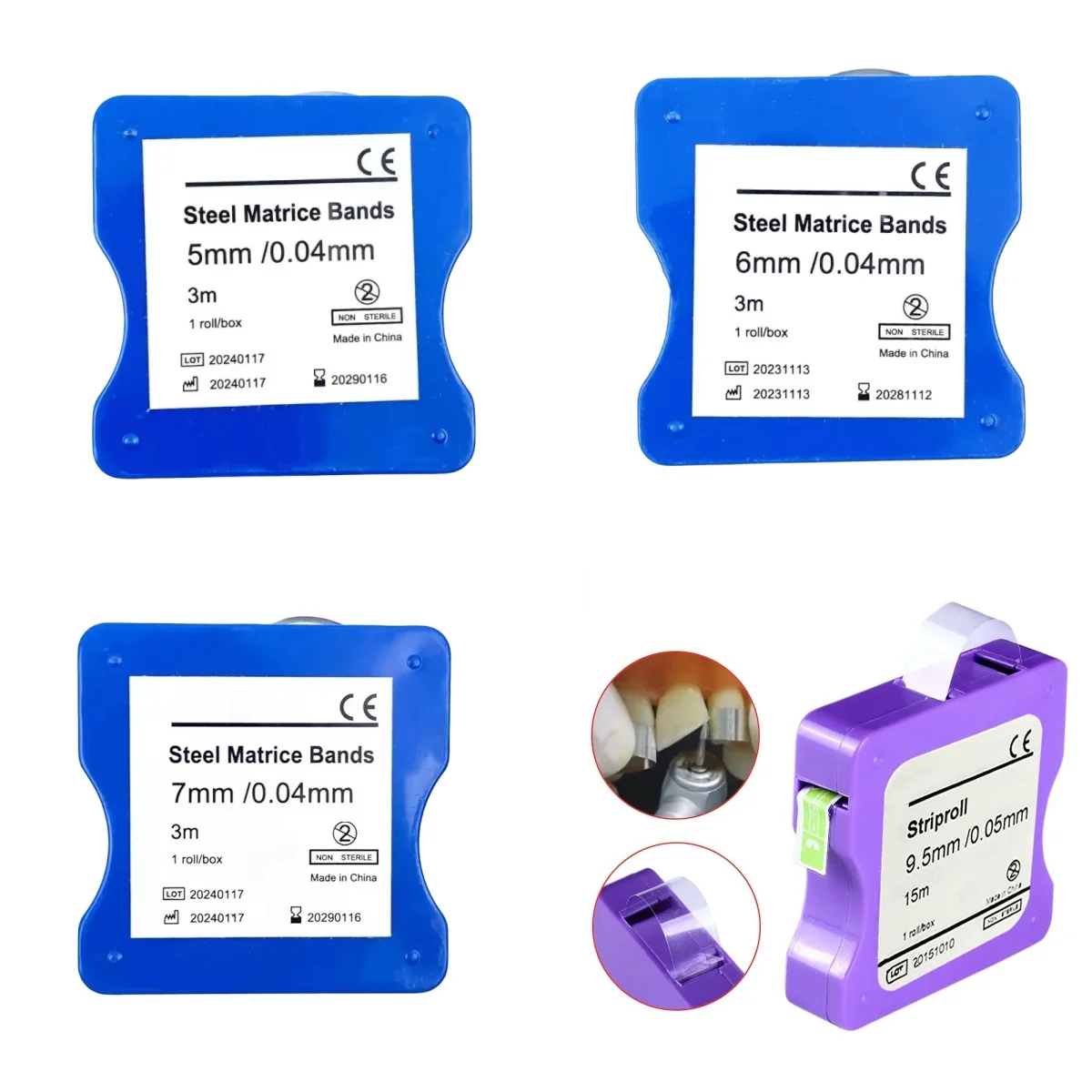 1pc Dental Edelstahl Matrix Streifen Harz Film Restaurierung Licht Ausgehärtetem Harz Klar Matrix Bands Polieren Streifen Material