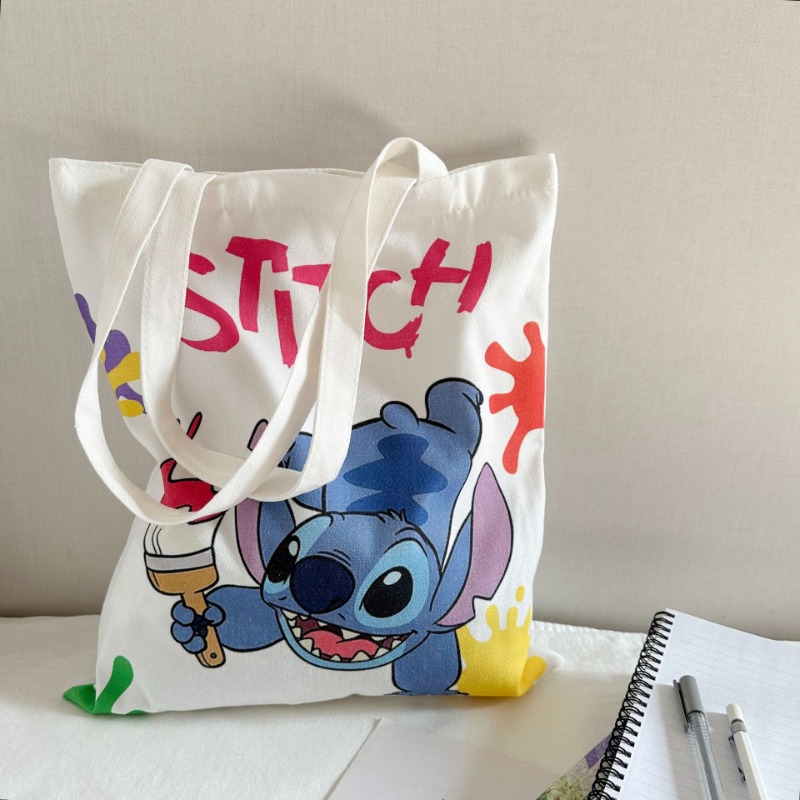 Disney Stitch Crossbody Bag, Lilo e bolsa de ombro do bebê, mesmo estilo, desenhos animados periféricos, lona bonito