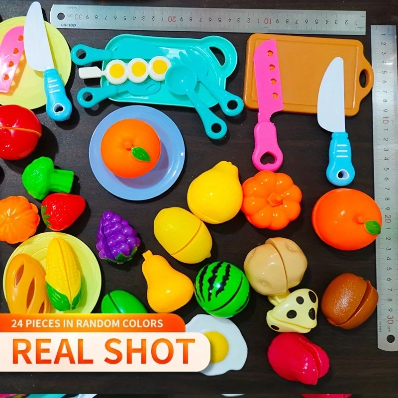 Diversión comida para cortar verduras, juguetes de frutas y verduras, juegos de casitas, desarrollo de habilidades básicas tempranas, como regalos navideños
