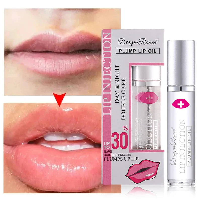 น้ําผึ้ง Lip Volumising Enhancer Plumper น้ํามันช่วยลดริ้วรอย Moisturizing ลบผิวที่คล้ํา Delicate Lip Care Serum Lip เครื่องสําอางค์