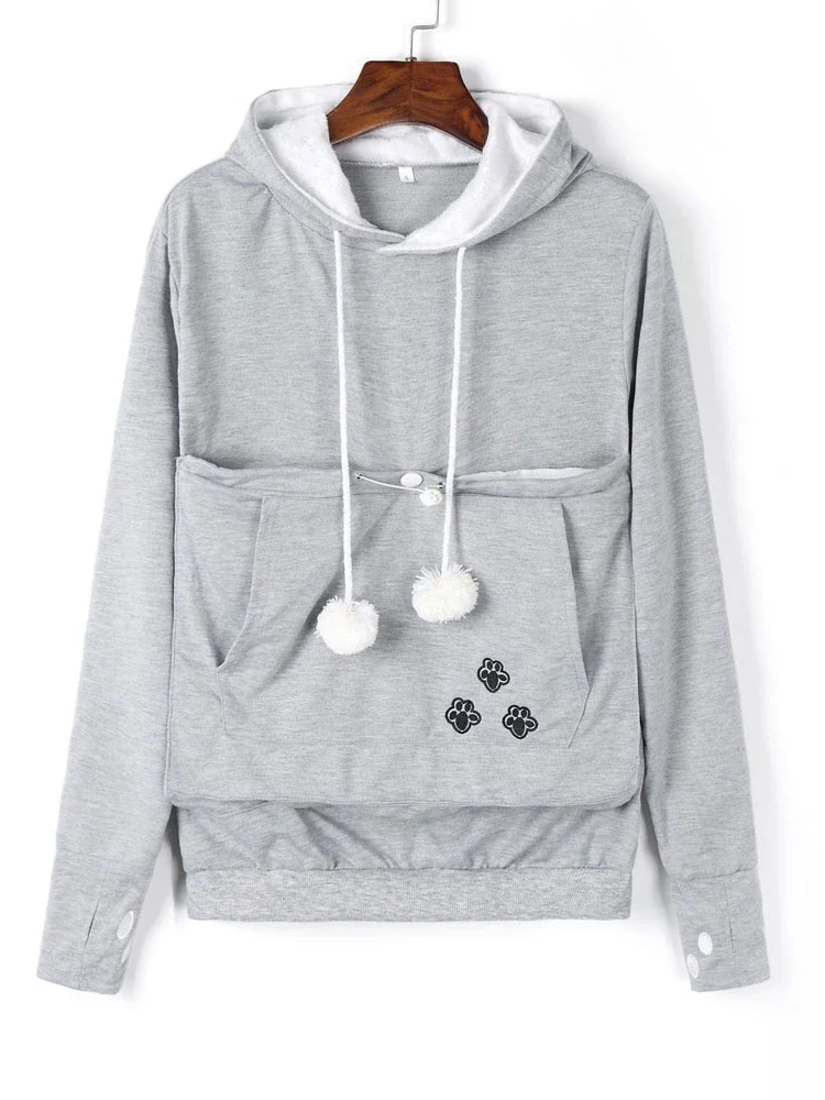 Mode 2023 Hohe Qualität Katze Liebhaber Hoodies Ohren Kuschel Beutel Hund Haustier Hoodies Für Casual Känguru Pullover Sweatshirt Neue