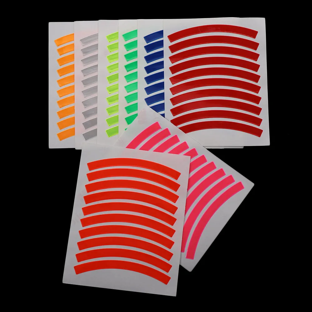 Phản Quang Lốp Xe Dán An Toàn Miếng Dán Màu Trẻ Em Cân Bằng Xe Đạp Phản Quang Dán Bánh Xe Decal Xe Đạp Phụ Kiện