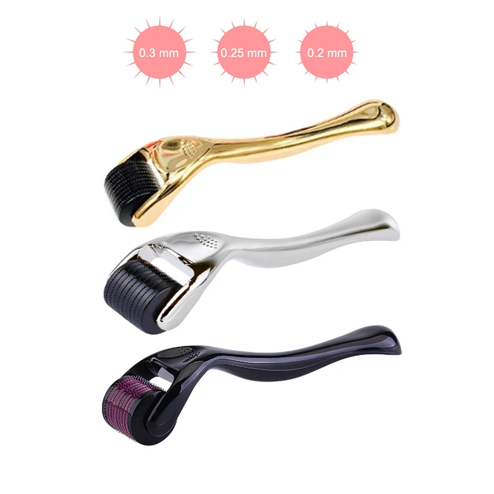 Javemay Tiến Sĩ 540 Derma Roller Micro Kim Titan Mezoroller Microneedle Máy Chăm Sóc Da Vàng Cơ Thể Điều Trị Tóc Tăng Trưởng