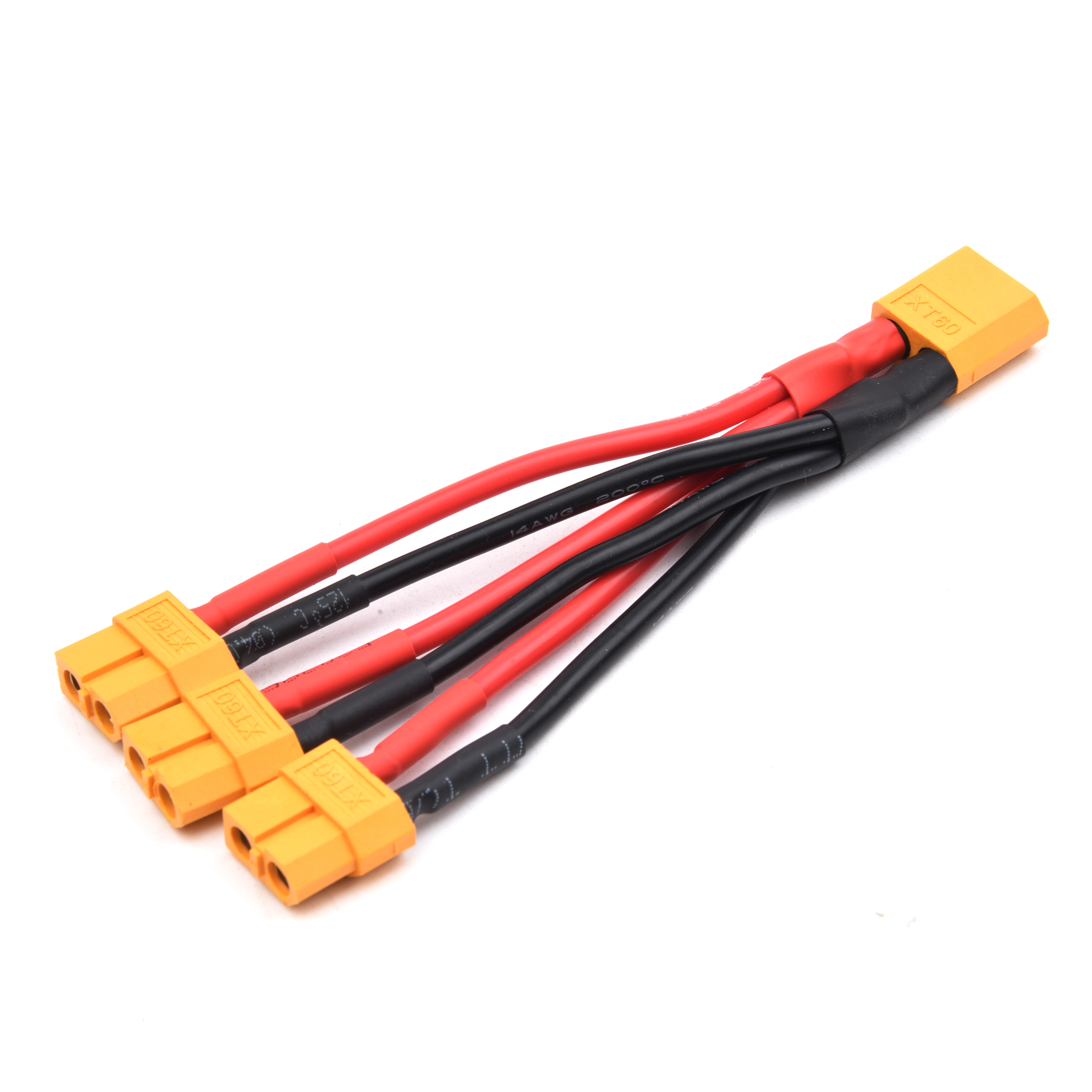 XT60 パラレルバッテリーコネクタオス/メスケーブルデュアル延長 Y スプリッター/3 ウェイ 14AWG シリコンワイヤー RC バッテリーモーター用