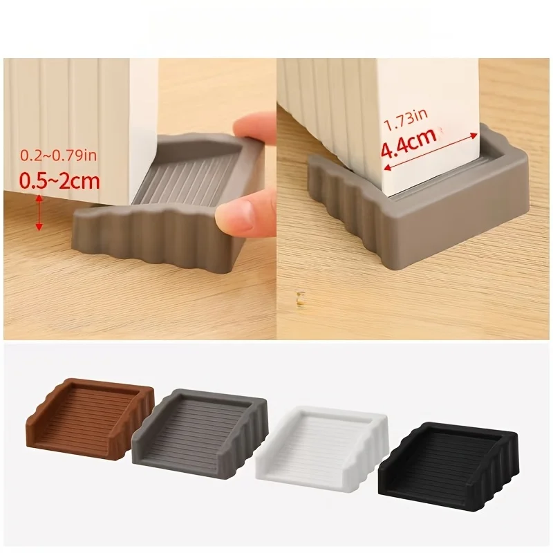 TPR Door Stop Wedge Safety Stopper Reusable Shock Absorbent Home Office Anti-Folder Hand Door Bottom Stopper Anti-collision Stop