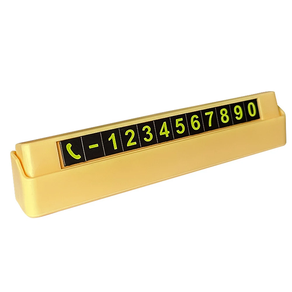 Temporary Parking Card Phone Number Card Plate Telephone Number Car Park Stop Sticker Display Automobile Accessories
