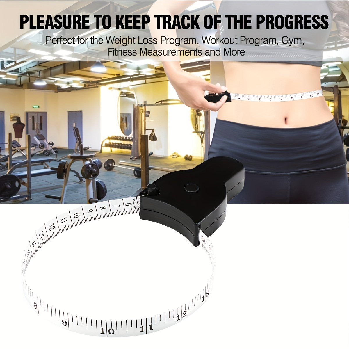 1pc Retractable Measuring Tape for Body 60 Inch(150cm)